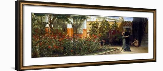 Corner of a Roman Garden, 1878-Sir Lawrence Alma-Tadema-Framed Giclee Print