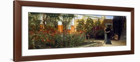 Corner of a Roman Garden, 1878-Sir Lawrence Alma-Tadema-Framed Giclee Print