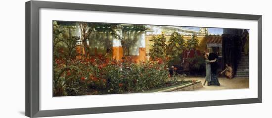 Corner of a Roman Garden, 1878-Sir Lawrence Alma-Tadema-Framed Giclee Print