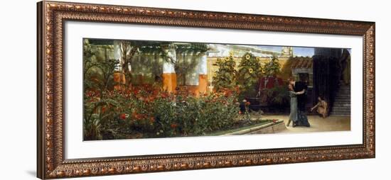 Corner of a Roman Garden, 1878-Sir Lawrence Alma-Tadema-Framed Giclee Print