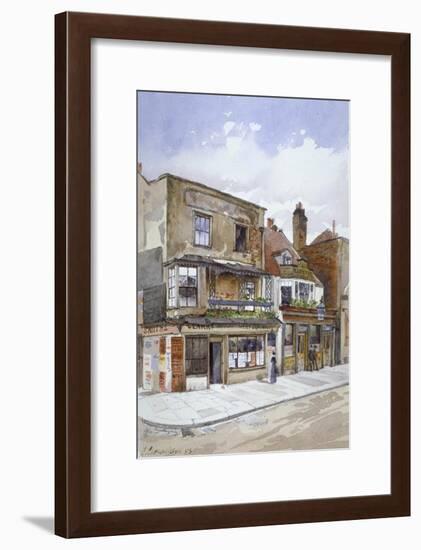 Corner of Cheyne Walk and Lawrence Street, Chelsea, London, 1883-John Crowther-Framed Giclee Print