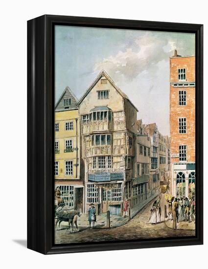 Corner of Fleet Street and Chancery Lane-William Alexander-Framed Premier Image Canvas