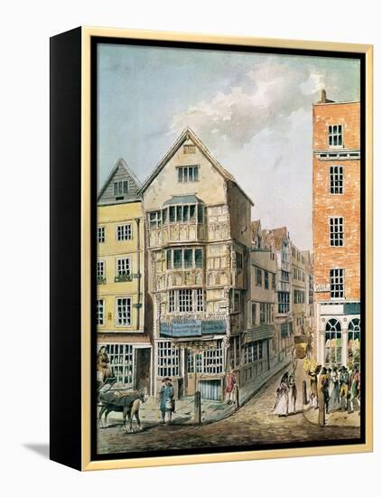 Corner of Fleet Street and Chancery Lane-William Alexander-Framed Premier Image Canvas