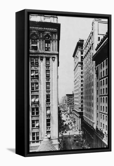 Corner of King and Yonge Streets, Toronto in 1927-null-Framed Premier Image Canvas