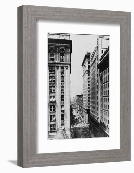 Corner of King and Yonge Streets, Toronto in 1927-null-Framed Photographic Print