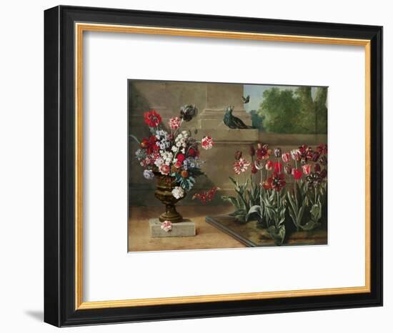 Corner of Monsieur De La Bruyere's Garden, 1744-Jean-Baptiste Oudry-Framed Premium Giclee Print