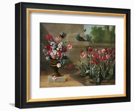 Corner of Monsieur De La Bruyere's Garden, 1744-Jean-Baptiste Oudry-Framed Giclee Print