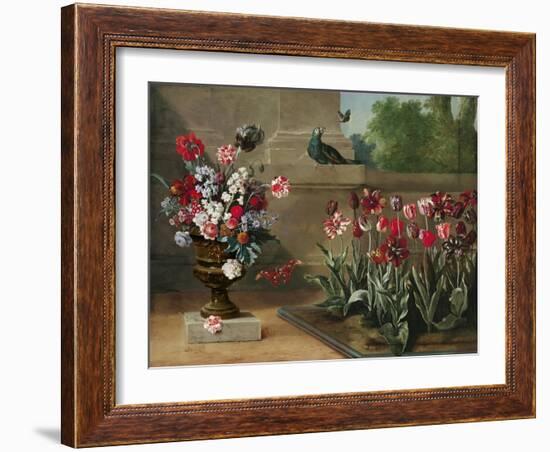 Corner of Monsieur De La Bruyere's Garden, 1744-Jean-Baptiste Oudry-Framed Giclee Print