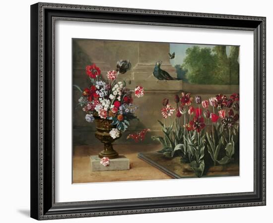 Corner of Monsieur De La Bruyere's Garden, 1744-Jean-Baptiste Oudry-Framed Giclee Print