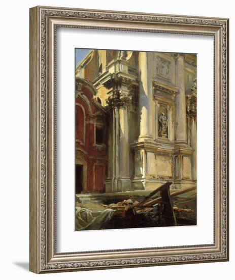 Corner of the Church of San Stae, Venice, 1913-John Singer Sargent-Framed Art Print