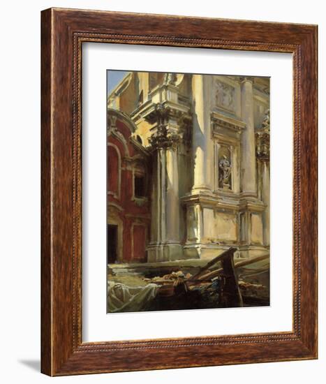 Corner of the Church of San Stae, Venice, 1913-John Singer Sargent-Framed Art Print