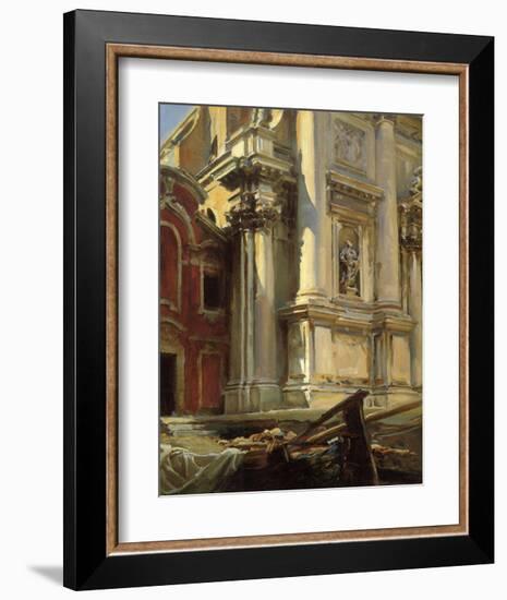 Corner of the Church of San Stae, Venice, 1913-John Singer Sargent-Framed Art Print