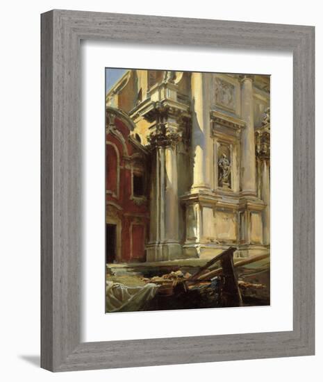 Corner of the Church of San Stae, Venice, 1913-John Singer Sargent-Framed Art Print