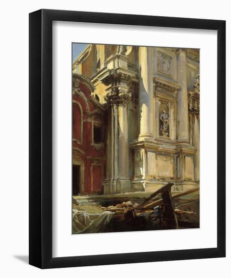 Corner of the Church of San Stae, Venice, 1913-John Singer Sargent-Framed Art Print