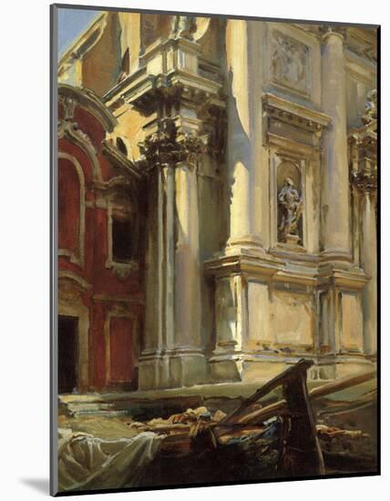 Corner of the Church of San Stae, Venice, 1913-John Singer Sargent-Mounted Art Print