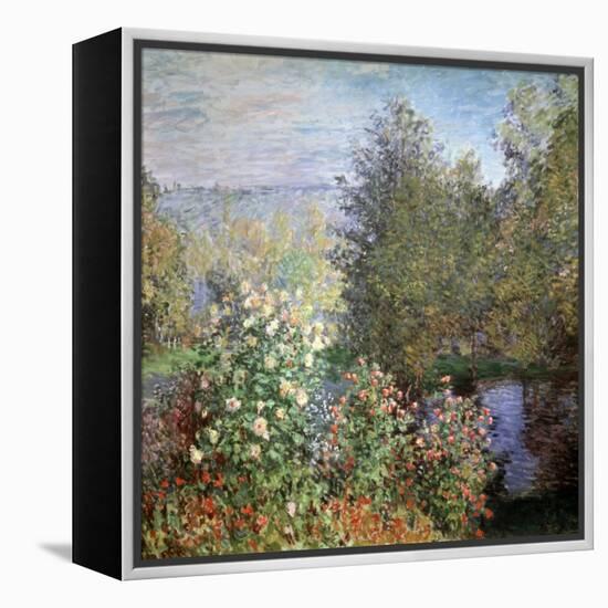 Corner of the Garden at Montgeron, C1876-Claude Monet-Framed Premier Image Canvas