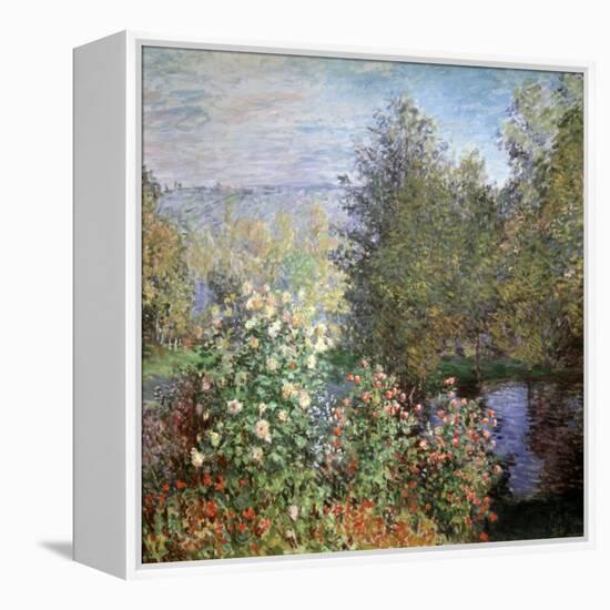 Corner of the Garden at Montgeron, C1876-Claude Monet-Framed Premier Image Canvas