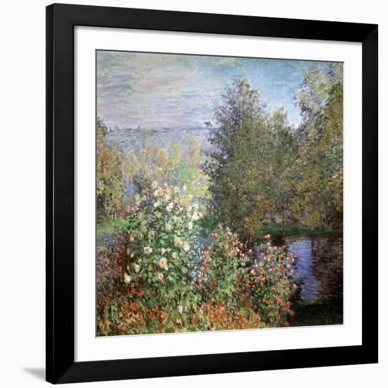 Corner of the Garden at Montgeron, C1876-Claude Monet-Framed Giclee Print