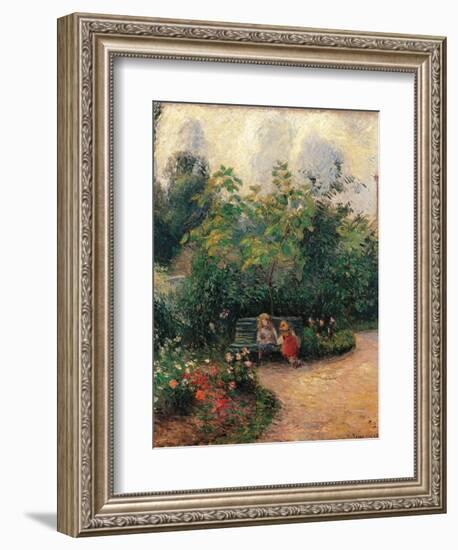 Corner of the Garden at the Hermitage-Camille Pissarro-Framed Art Print