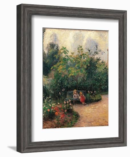 Corner of the Garden at the Hermitage-Camille Pissarro-Framed Art Print