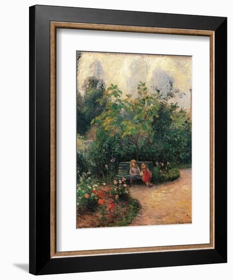 Corner of the Garden at the Hermitage-Camille Pissarro-Framed Art Print