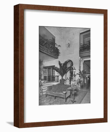 Corner of the main lobby, looking towards the office, Roosevelt Hotel, New York City, 1924-Unknown-Framed Photographic Print