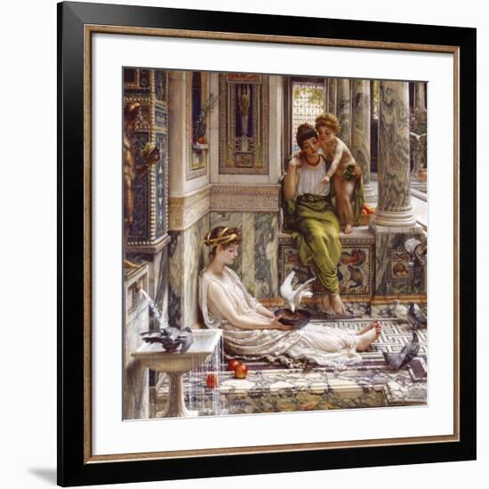 Corner of the Villa-Sir Edward John Poynter-Framed Premium Giclee Print