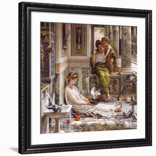 Corner of the Villa-Sir Edward John Poynter-Framed Premium Giclee Print