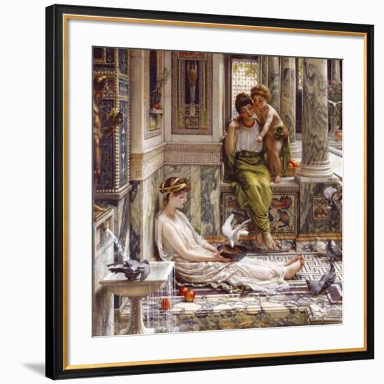 Corner of the Villa-Sir Edward John Poynter-Framed Premium Giclee Print