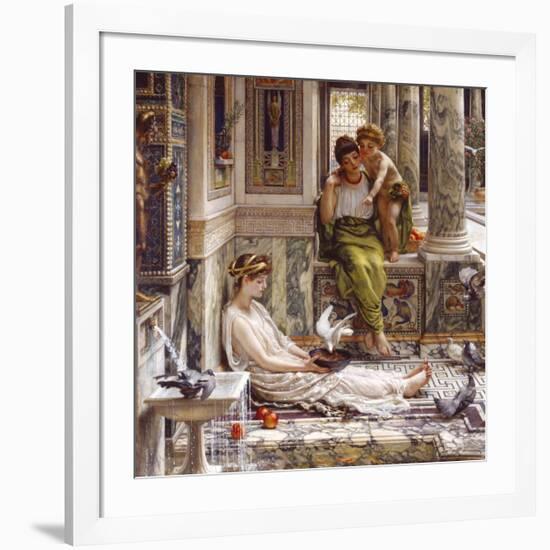 Corner of the Villa-Sir Edward John Poynter-Framed Premium Giclee Print