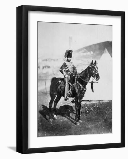 Cornet Henry John Wilkin, 11th (Or Prince Albert's Own) Hussars, 1855-Roger Fenton-Framed Photographic Print