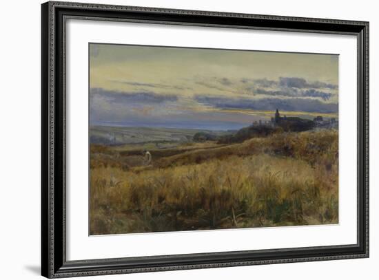 Cornfield at Sunset, 1860-John William Inchbold-Framed Giclee Print