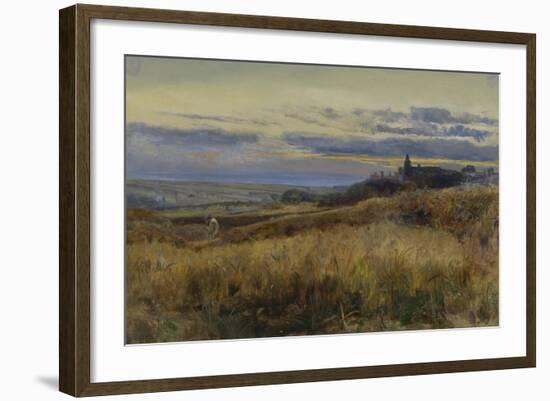 Cornfield at Sunset, 1860-John William Inchbold-Framed Giclee Print