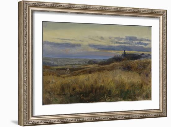 Cornfield at Sunset, 1860-John William Inchbold-Framed Giclee Print