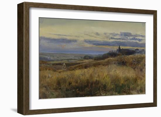 Cornfield at Sunset, 1860-John William Inchbold-Framed Giclee Print