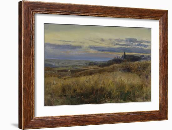 Cornfield at Sunset, 1860-John William Inchbold-Framed Giclee Print