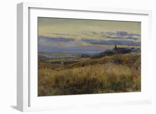 Cornfield at Sunset, 1860-John William Inchbold-Framed Giclee Print