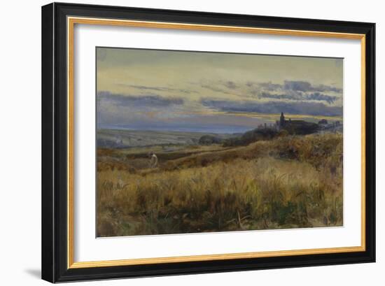 Cornfield at Sunset, 1860-John William Inchbold-Framed Giclee Print