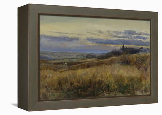 Cornfield at Sunset, 1860-John William Inchbold-Framed Premier Image Canvas