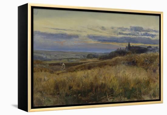 Cornfield at Sunset, 1860-John William Inchbold-Framed Premier Image Canvas