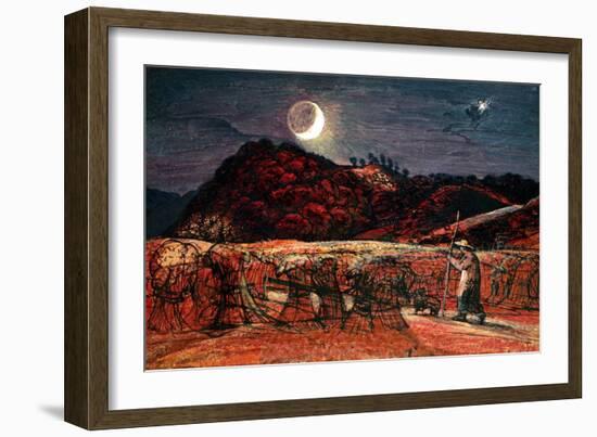 Cornfield by Moonlight, 1830-Samuel Palmer-Framed Giclee Print