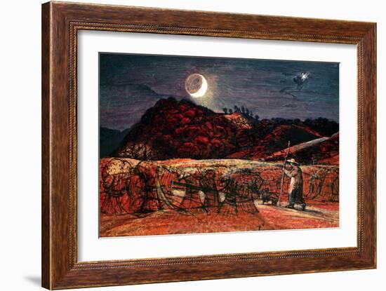 Cornfield by Moonlight, 1830-Samuel Palmer-Framed Giclee Print