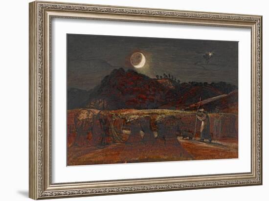 Cornfield by Moonlight-Samuel Palmer-Framed Art Print