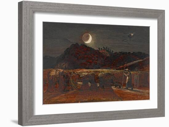 Cornfield by Moonlight-Samuel Palmer-Framed Art Print