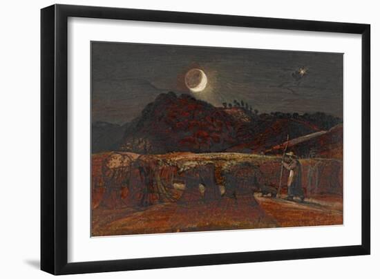 Cornfield by Moonlight-Samuel Palmer-Framed Art Print