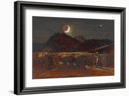 Cornfield by Moonlight-Samuel Palmer-Framed Art Print