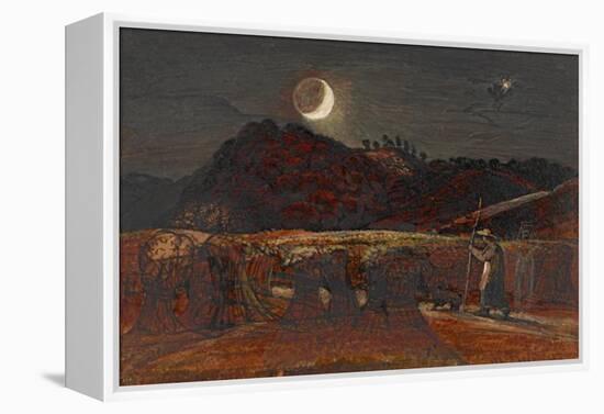 Cornfield by Moonlight-Samuel Palmer-Framed Stretched Canvas