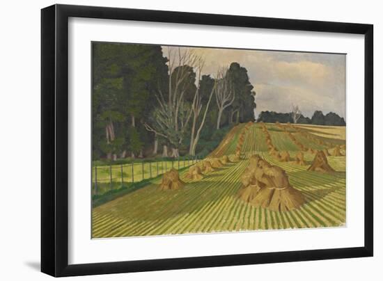 Cornfield with Stocks (Oil on Canvas)-John Northcote Nash-Framed Giclee Print
