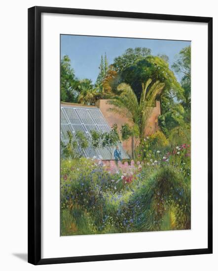 Cornflower Waves at Heligan-Timothy Easton-Framed Giclee Print