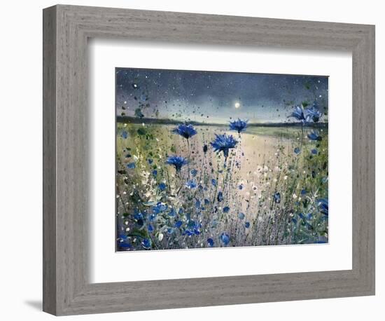 Cornflowers and The Moon No 1-Jennifer Taylor-Framed Premium Giclee Print